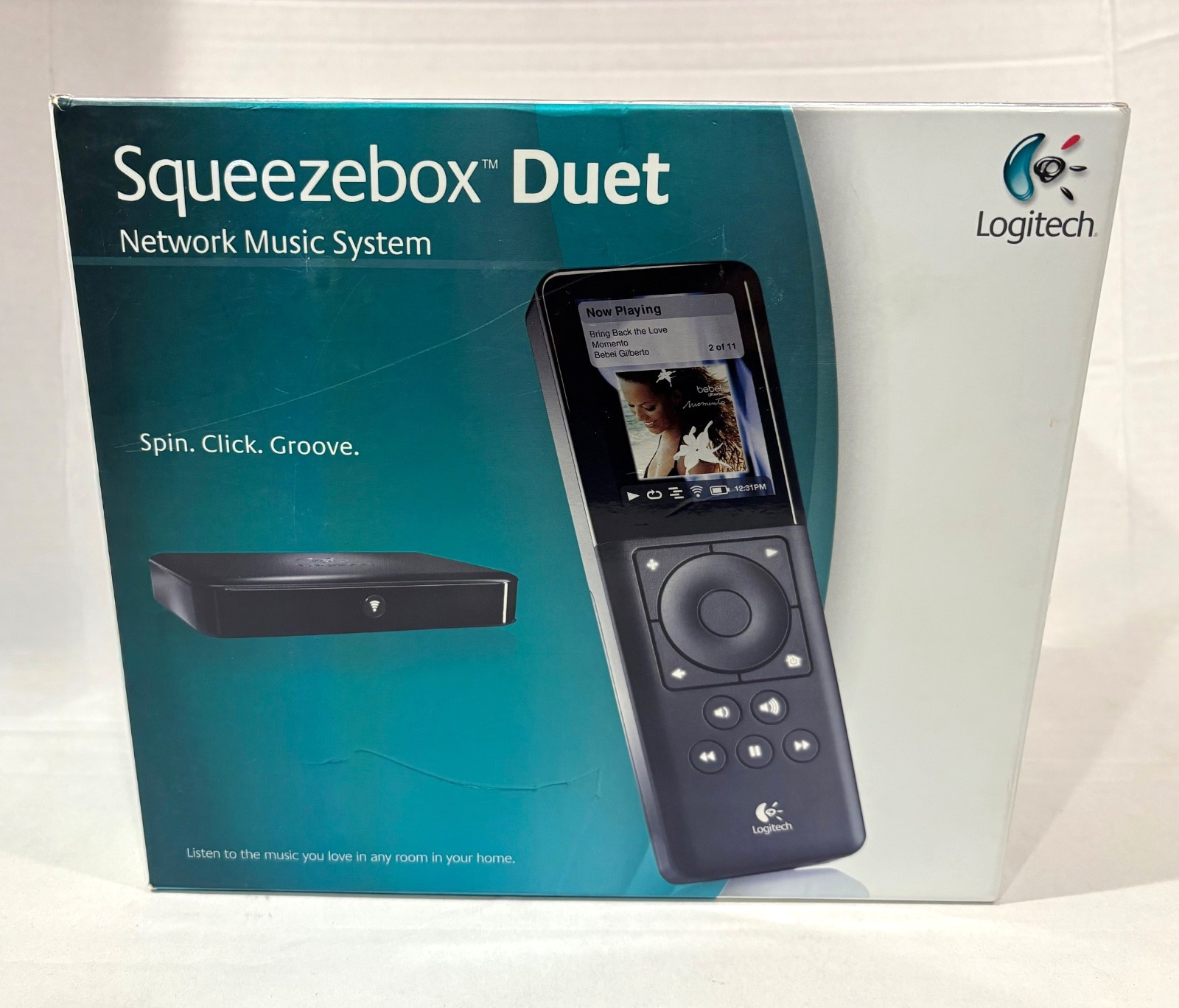 Logitech Squeezebox Duet Network Music System, WiFi Radio 2.4 Color LCD NEW