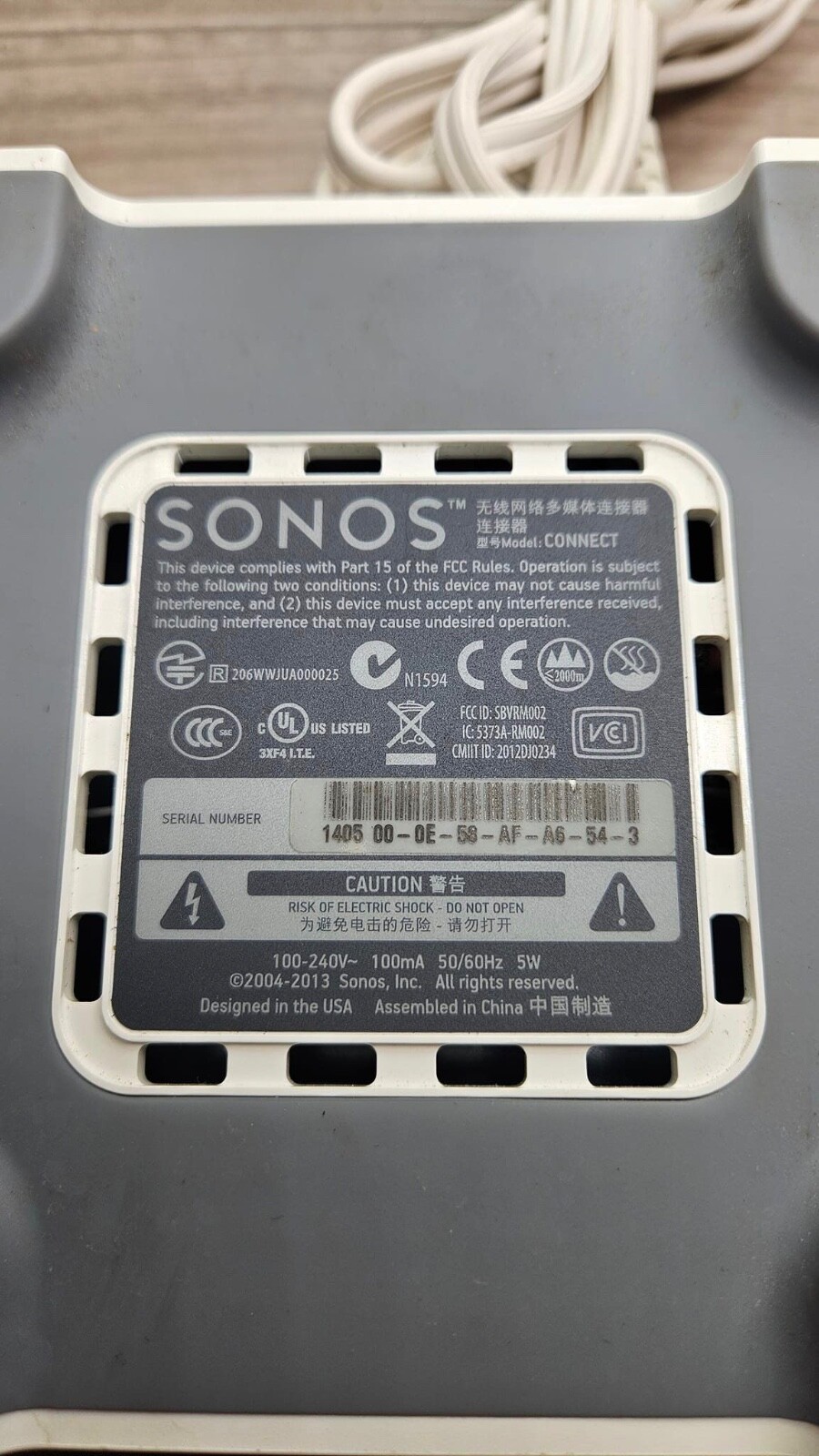 SONOS Connect S1 use with S1 App Only / Media Streamer T42