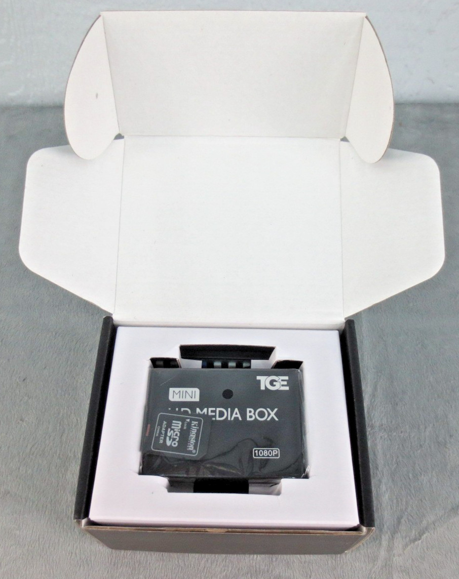 TGE Mini HD MEDIA BOX 1080p Video*Audio*Pictures*Subtitles Opened Box BRAND NEW