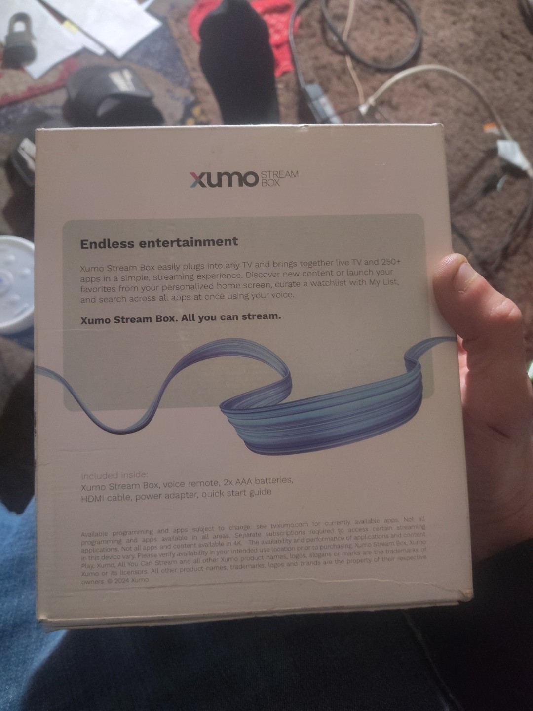 Xumo Stream Box 4K UHD Streaming Device (Version 1.1, SCXI11BEI) Brand New