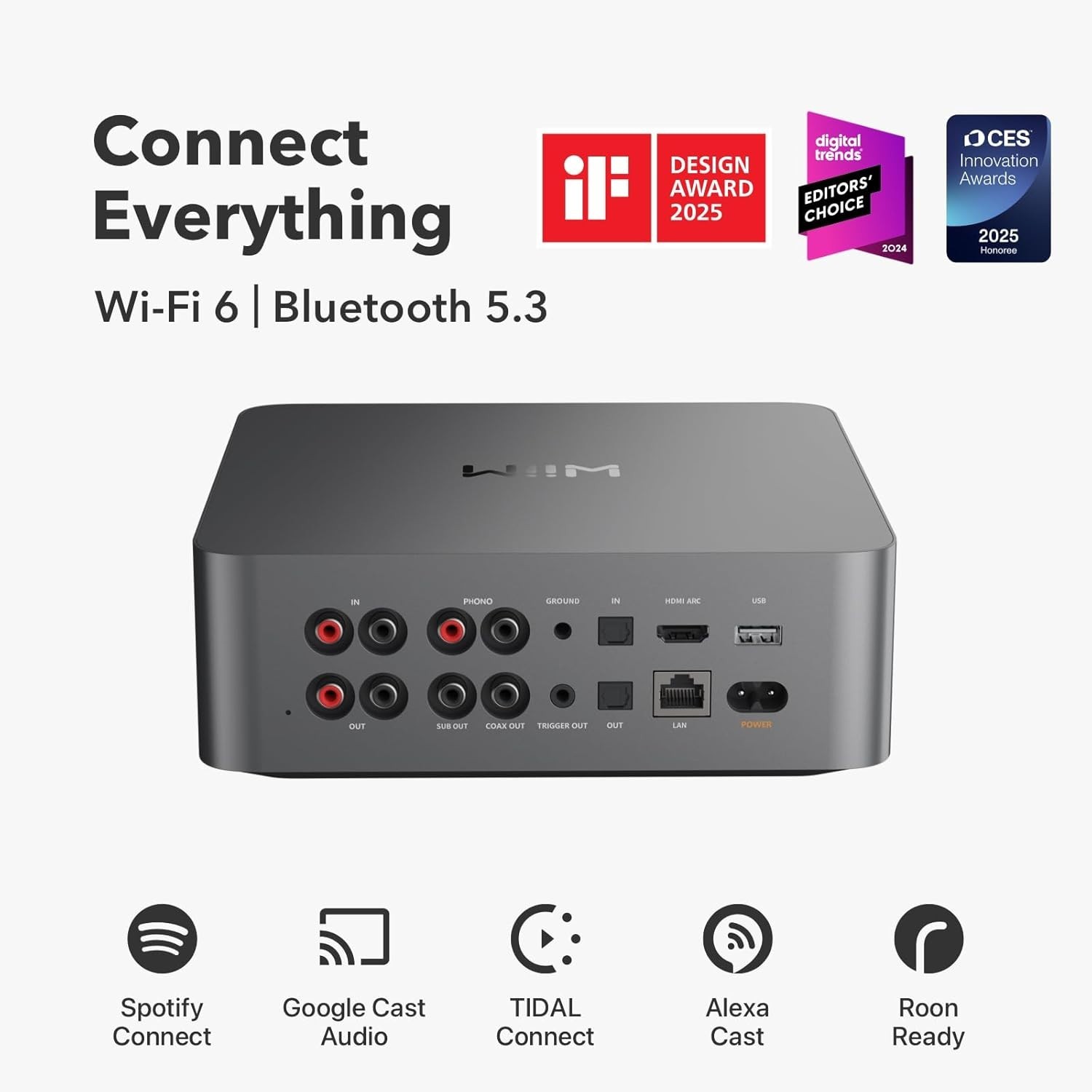 Ultra Music Streamer & Digital Preamp with Touchscreen – Space Gray, HDMI ARC