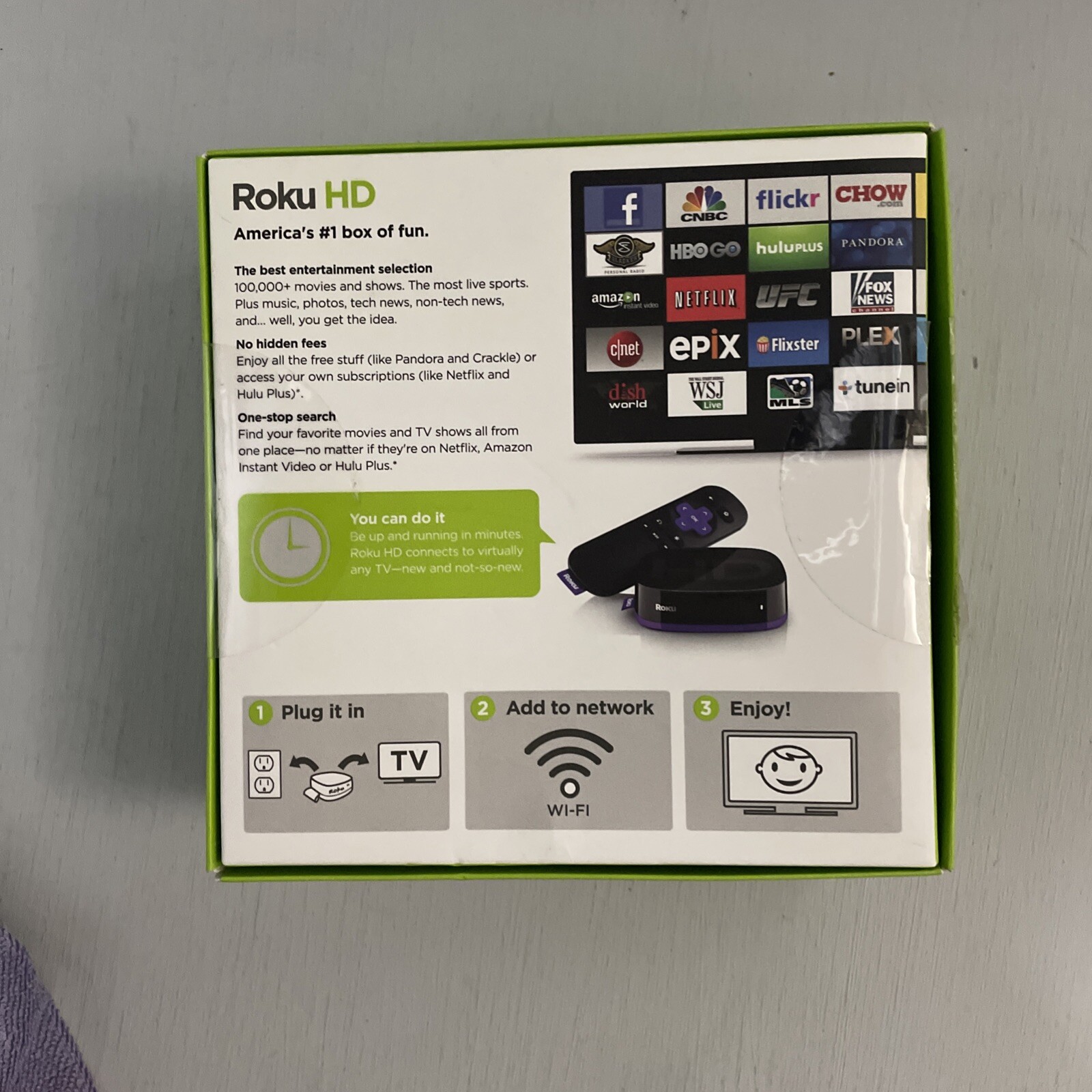 Roku HD (2nd Generation) Media Streamer 2500R – Black