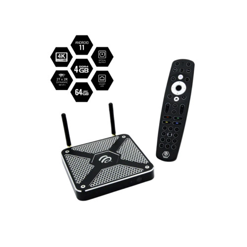 Buzz TV X5 Android 11 Box, 4K Ultra High Definition – ACCESSORY OF YOUR CHOICE