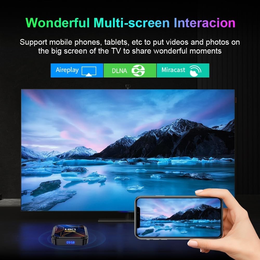 Dual WiFi Bluetooth 4.0 TV Box 8K Ultra HD
