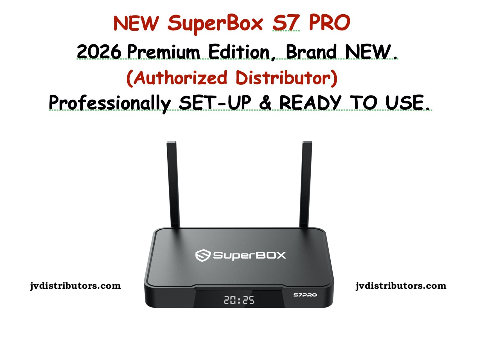 Easy-To-Use SuperBox S7 PRO Android TV Box AUTHORIZED with FREE SET-UP and Ship