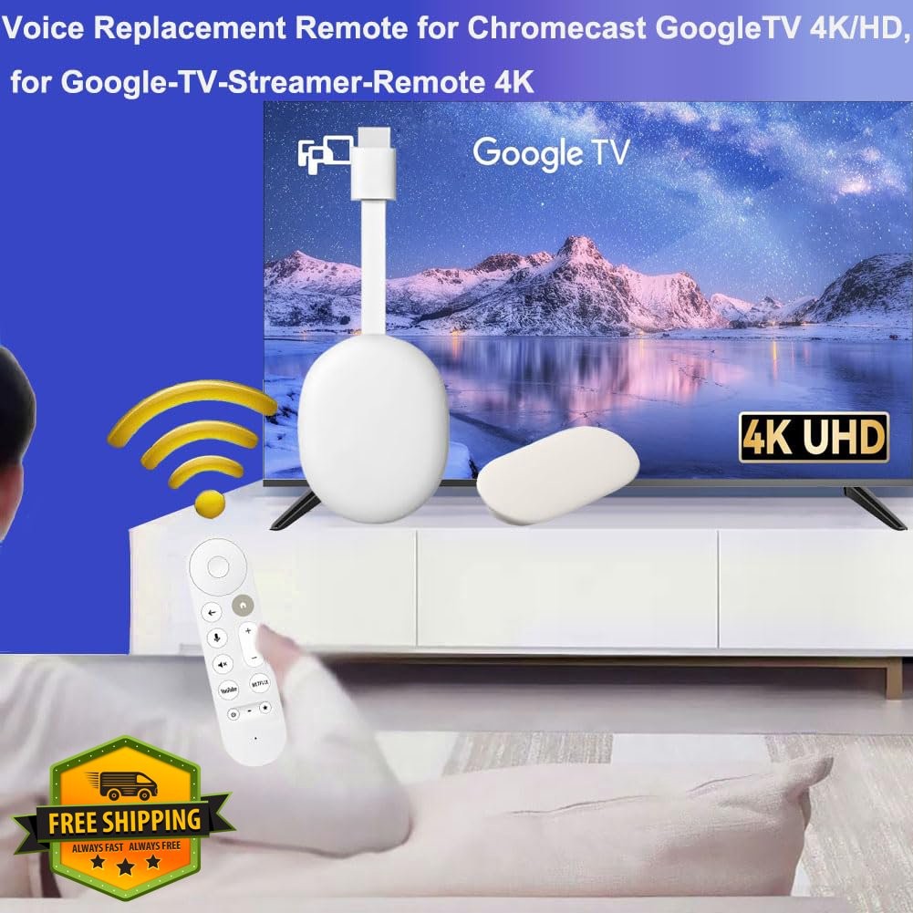 AieSHOP Remote for Chromecast Google TV 4K HD Streamer