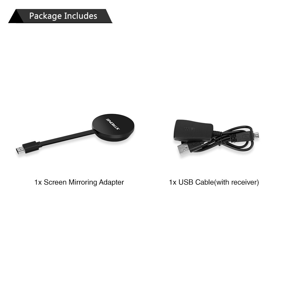 US 4K HDMI Wireless Mirror Screen Display Adapter Airplay Miracast Dongle For TV