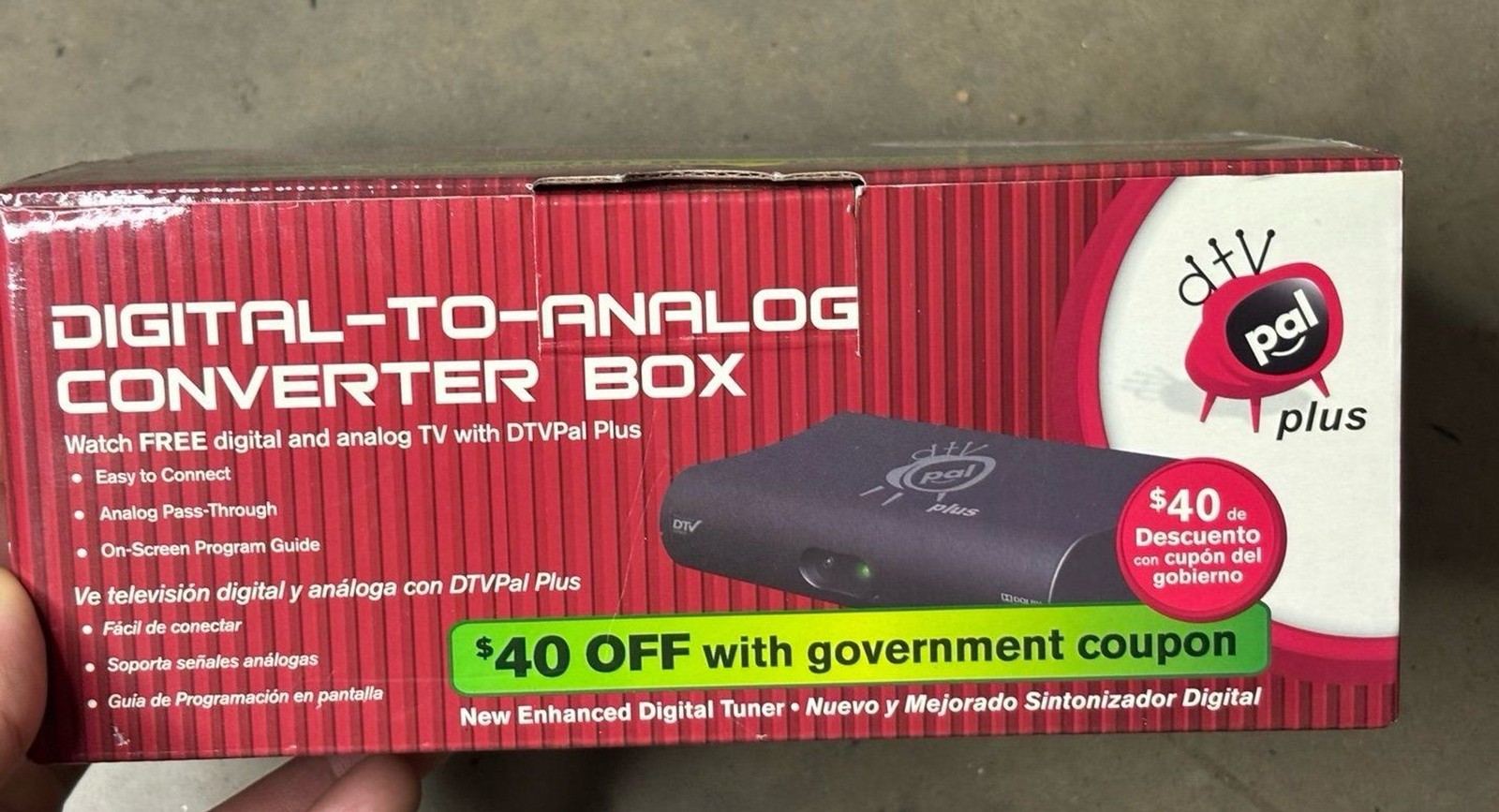 New Open Box DTV PAL Plus Receiver Digital Analog Converter Enhanced Tun