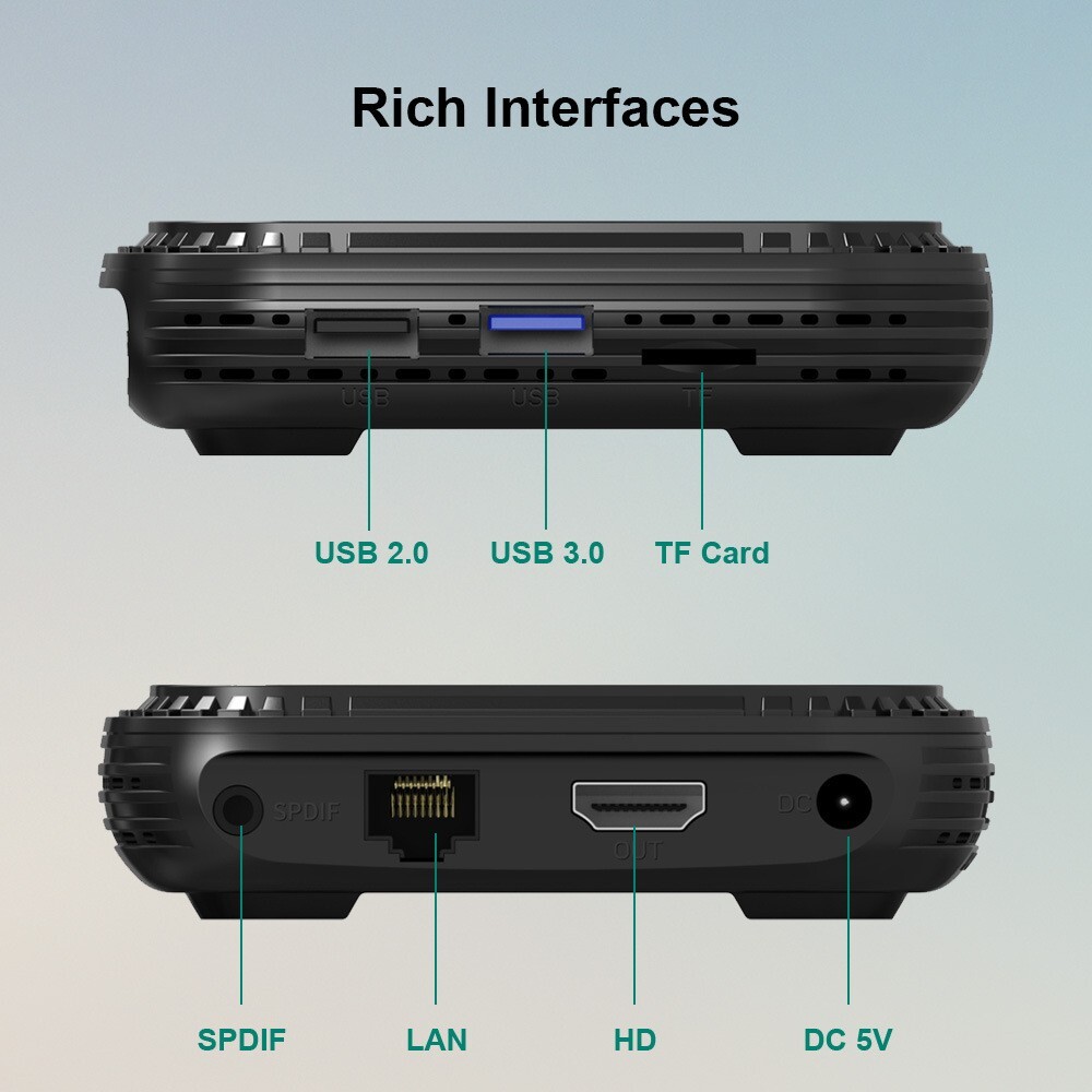 HK1 RBOX H8X H728 Android 14.0 TV box Octa Core 8K HDR10 1000M LAN Wifi6 Player