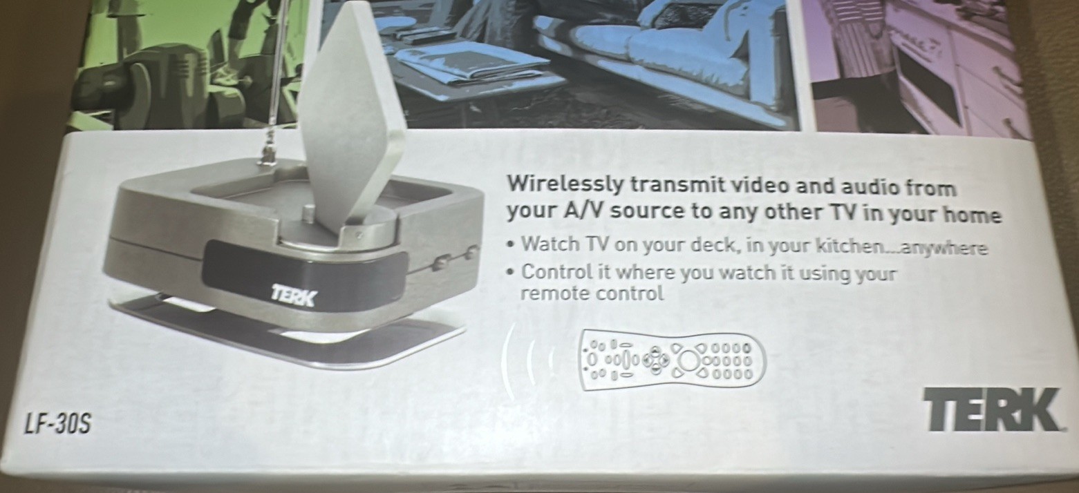 Terk Technologies Wireless TV Video & Audio From An A/V Source To Any TV In Home