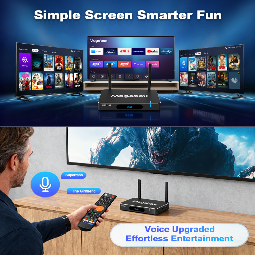 Accept Offers Magabox MG5Plus 2000+channel Streaming TvBox Superbox replacer