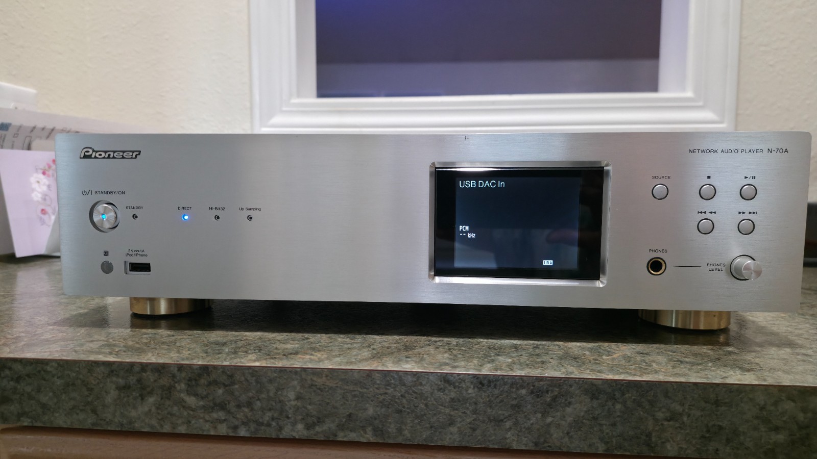 Pioneer N-70A Network Audio Player Good Condition Dual ESS Sabre DAC Balanced