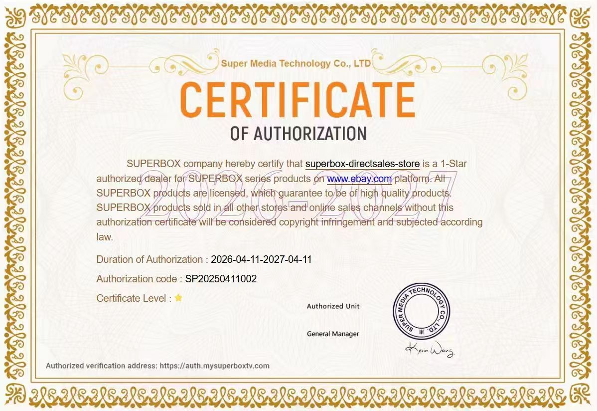SuperBox S6 Pro 24/7 Lifetime Support – Authorized Distributor – Free Shipping