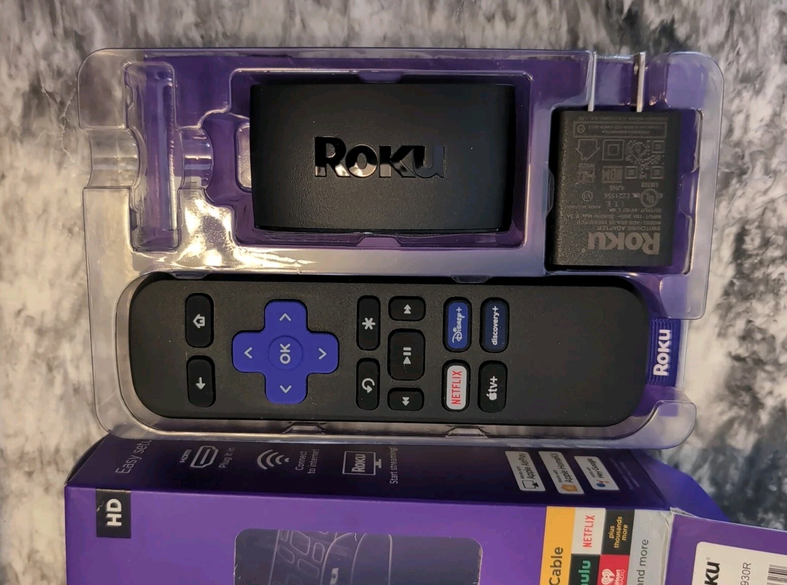 Roku Express HD • Streaming Platform/Remote • Mo# 3930R • New/Open Box!