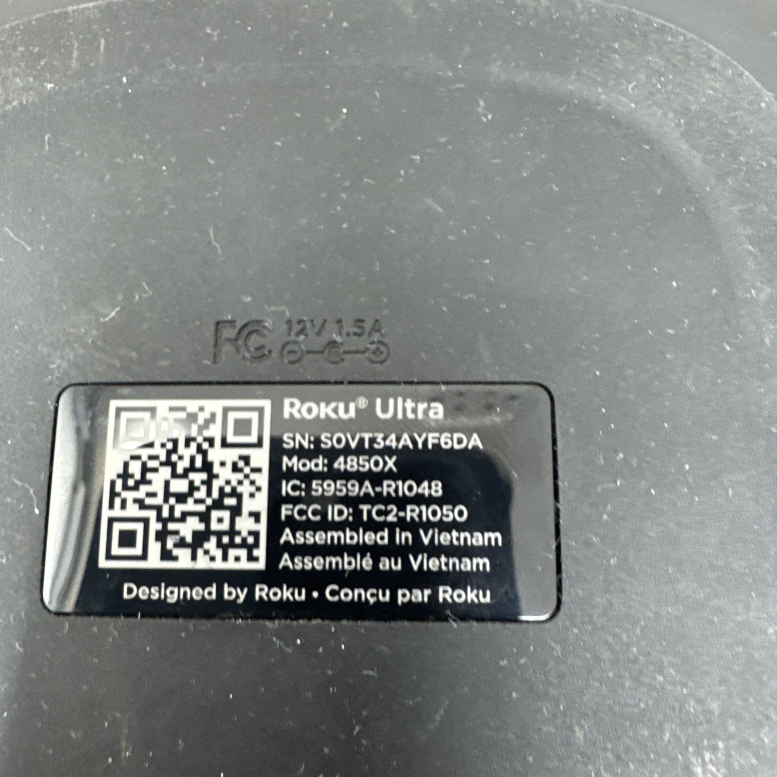 Roku Ultra 4850X 4K Streaming Device for TV with HDR10 No Remote