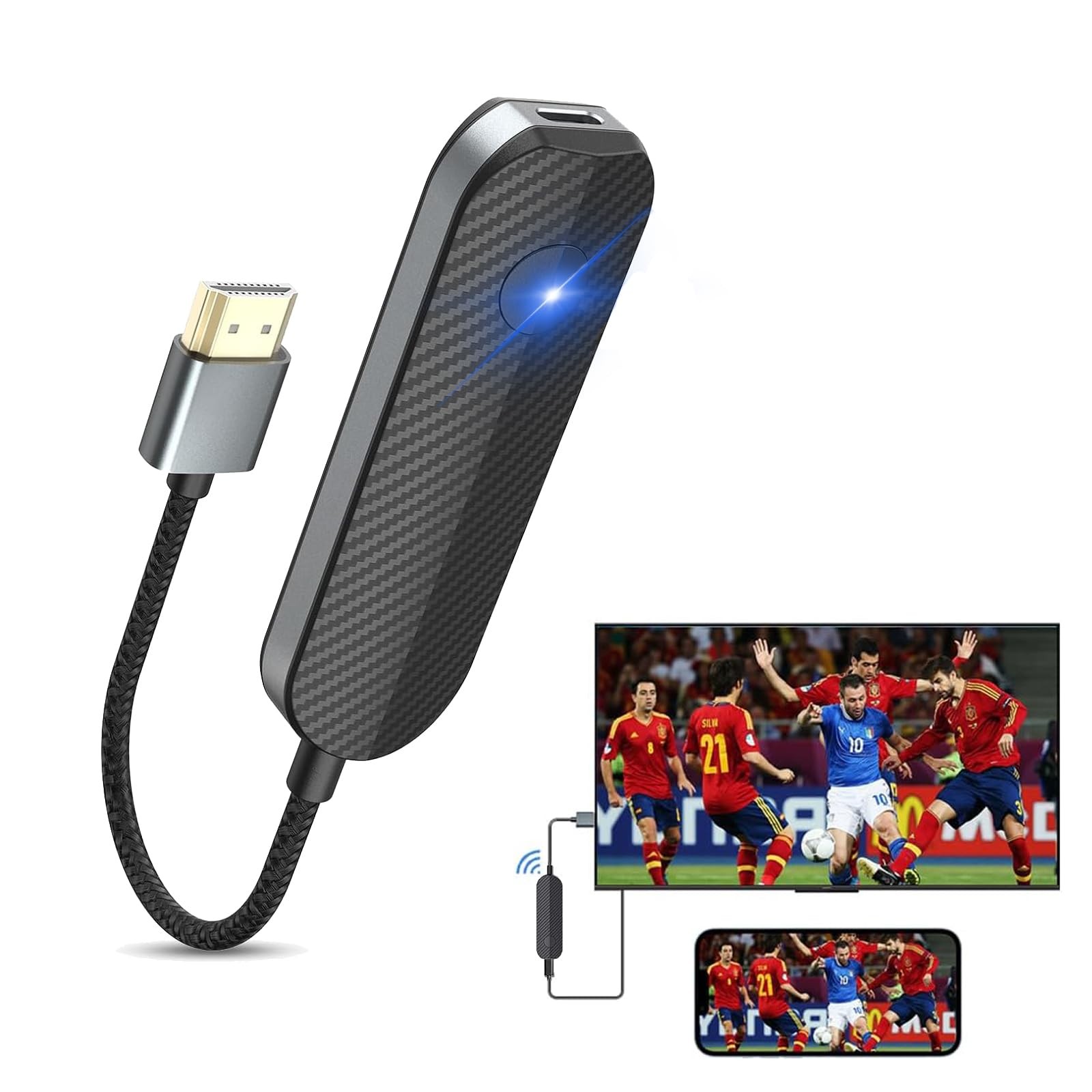 iShare iOS Wireless HDMI Display Adapter for iPhone, Streaming Mirroring A