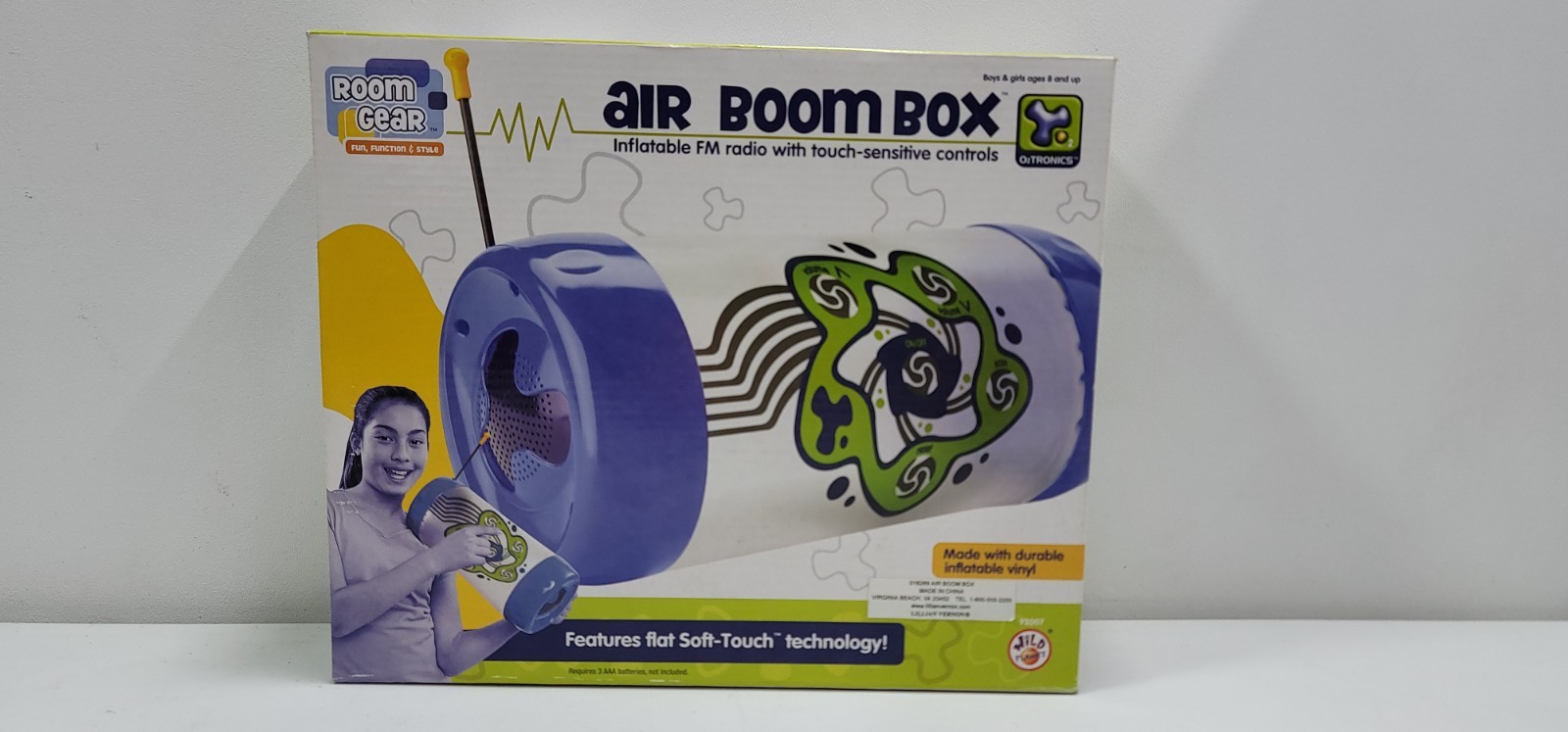 Room Gear Air Boom Box Inflatable with FM Radio Touch Sensitive Controls