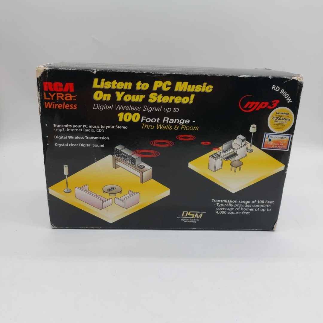 New RCA Lyra Wireless RD900W with Digital Sound Mix Technology Fast Ship