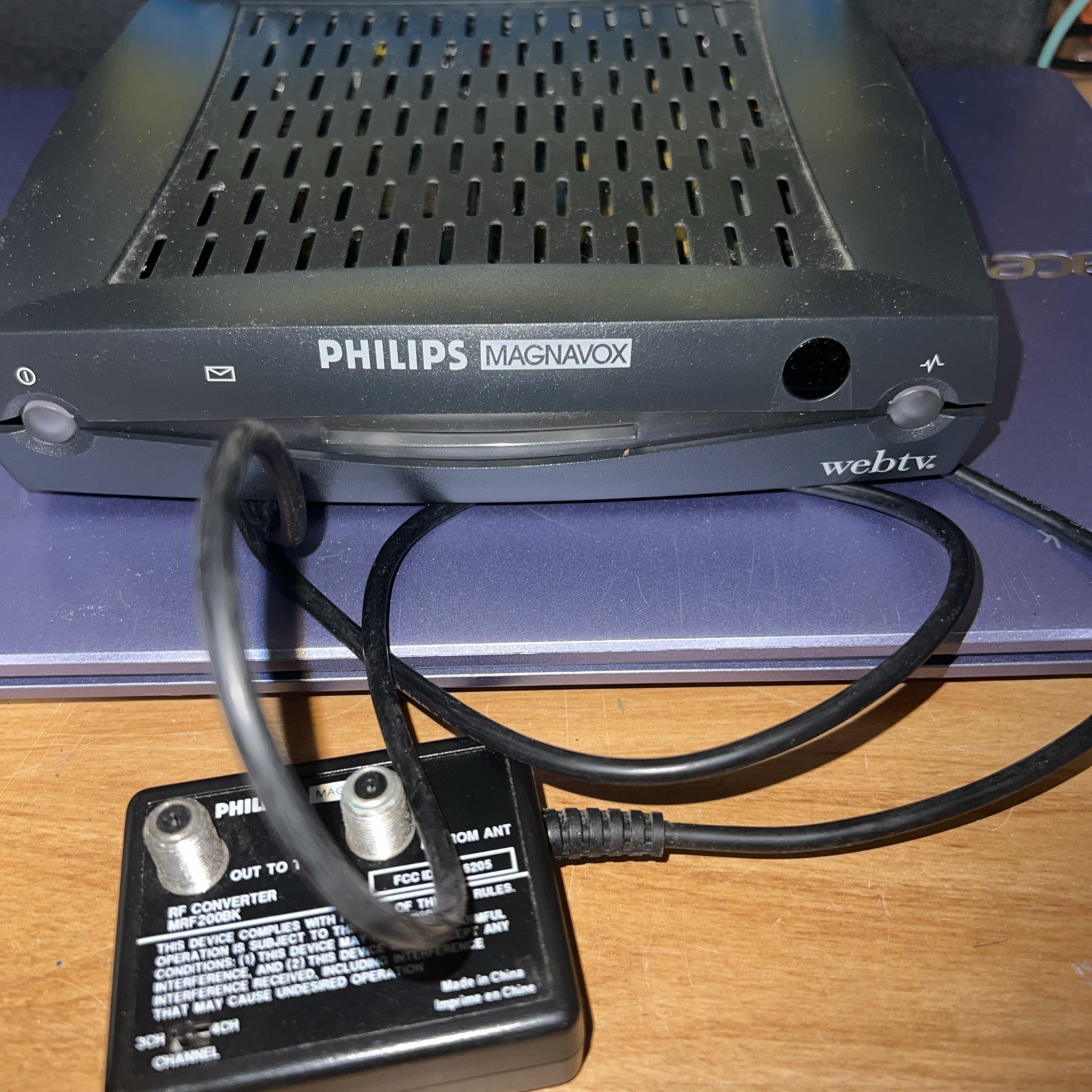 Vintage Philips Magnavox WebTV Receiver Internet Terminal Keyboard Set MAT95
