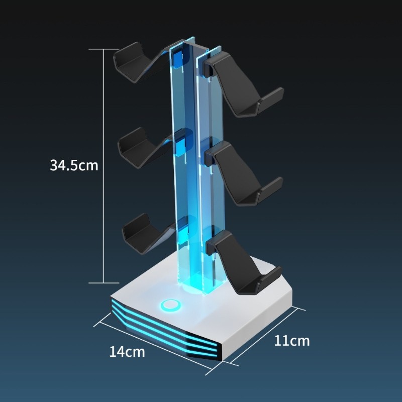 Adjustable brightened Sound Stand For Different Game Controllers And Storage
