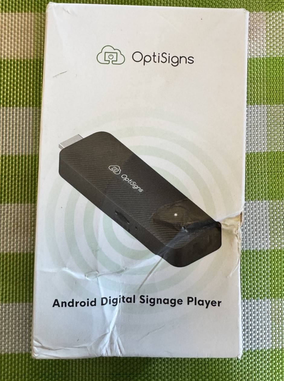 OptiSigns OptiStick Digital Signage Player – Android-Based 4K UHD HDMI Stick