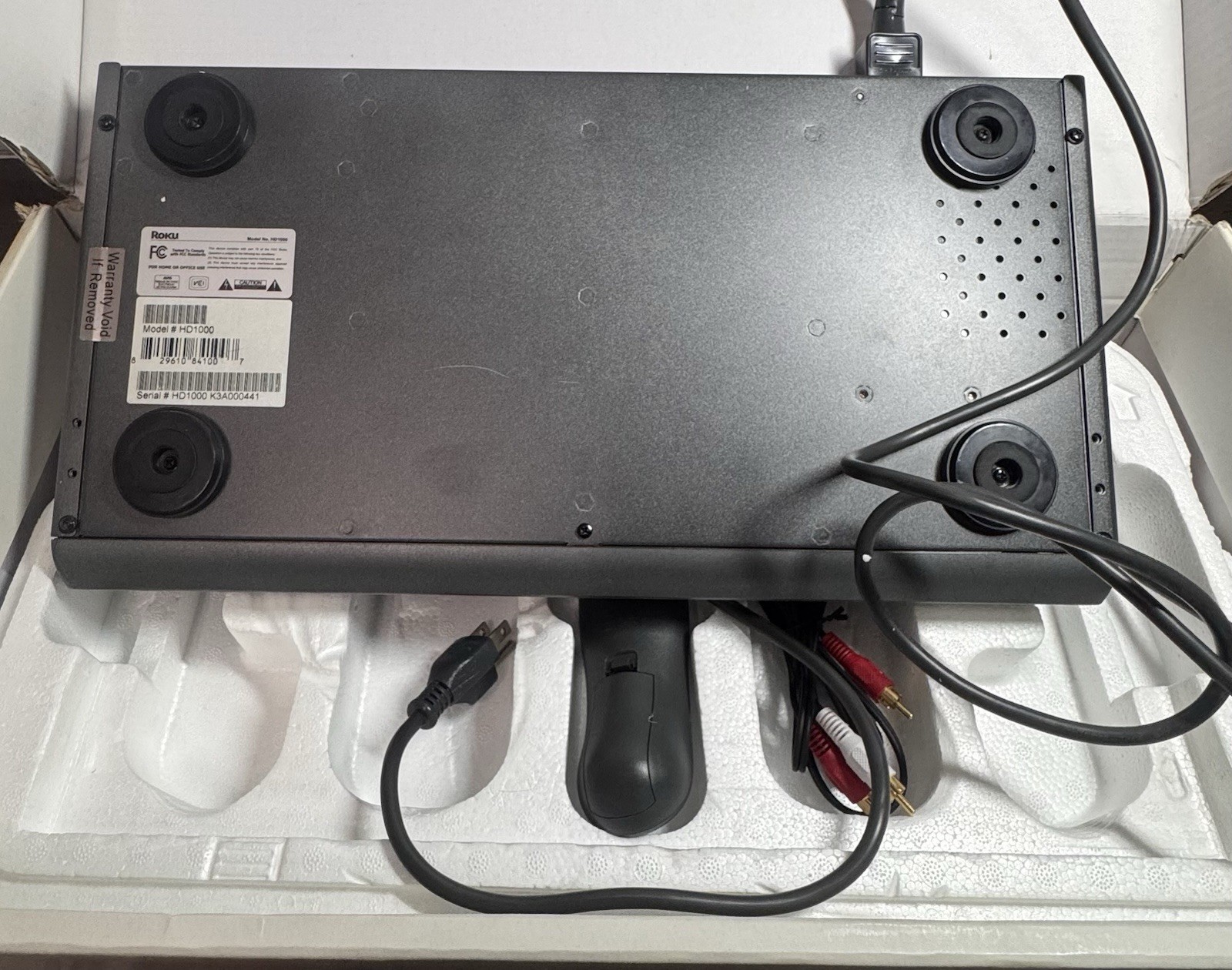 Vintage Roku HD1000 High Definition Media Player – Original Box & Manual