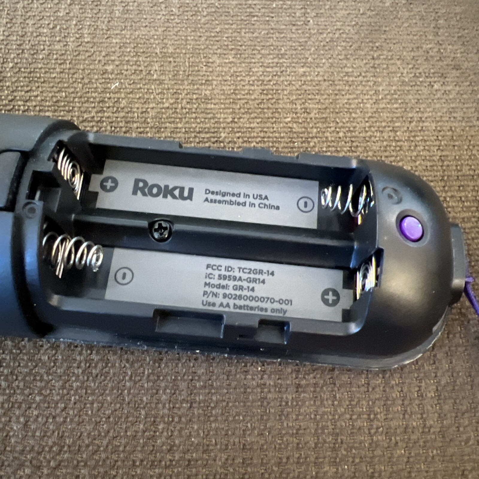 Roku 2 XS Model 3100X Media Streamer w/ Remote & AC Power Adapter *Works