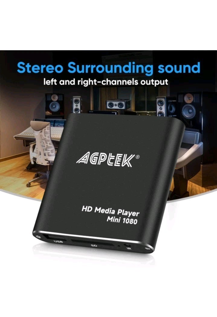 HDMI Media Player, Black Mini 1080p Full-HD Ultra HDMI Digital Media Player