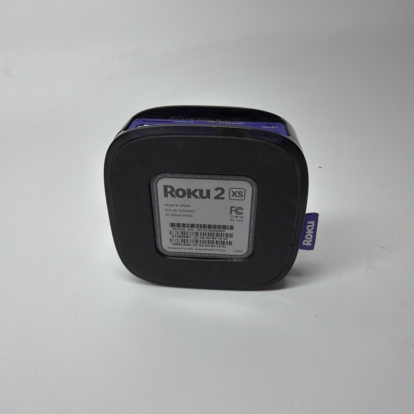 Roku 2 XS (2nd Generation) Media Streamer 3100X Black – Device Only