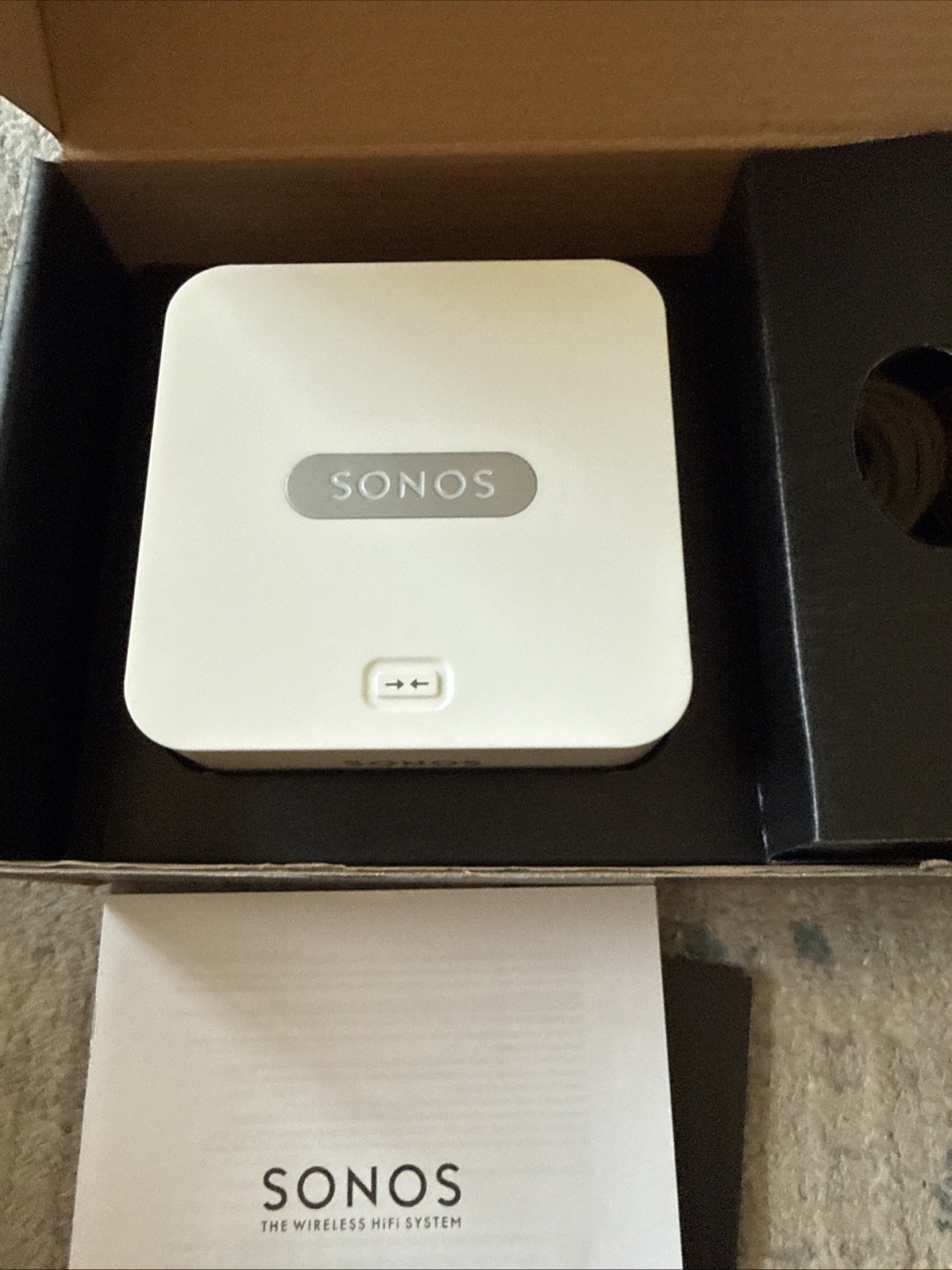 Sonos Bridge BR100 Wireless Network Adapter With Box Tested Works S1 System