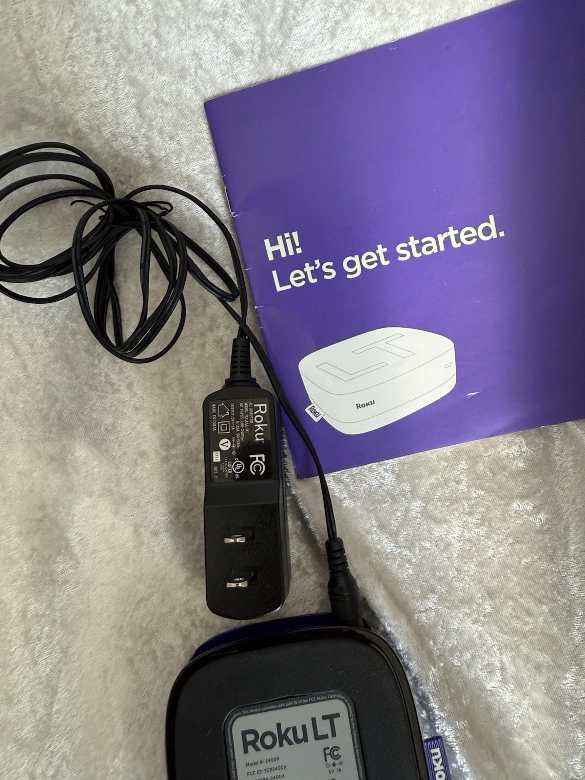 Roku LT (2nd Gen) Media Streamer 2400X NO REMOTE Purple – TESTED- 2 Counts