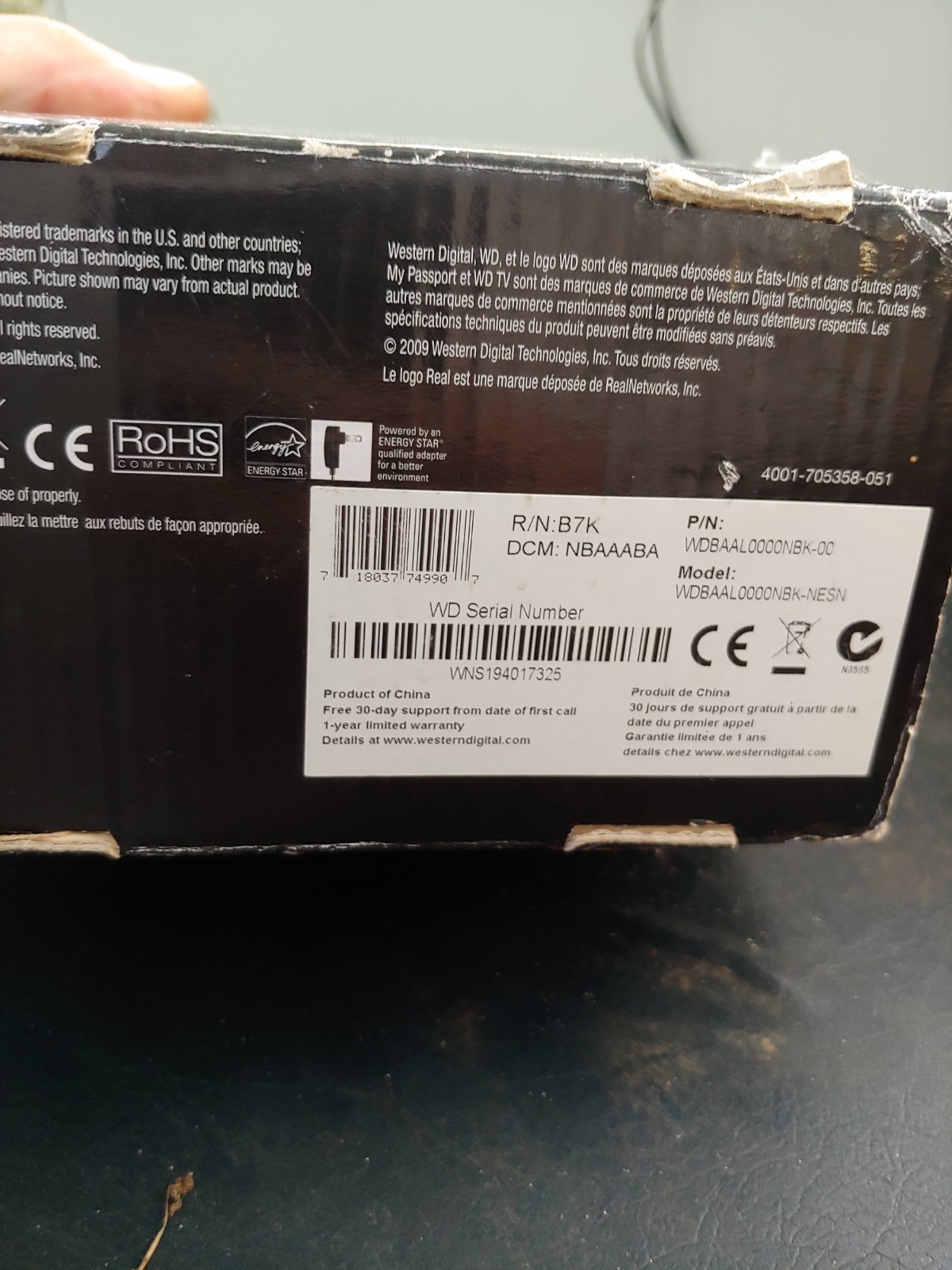 Western Digital WD TV HD Media Streaming Player WDbaal 1080P