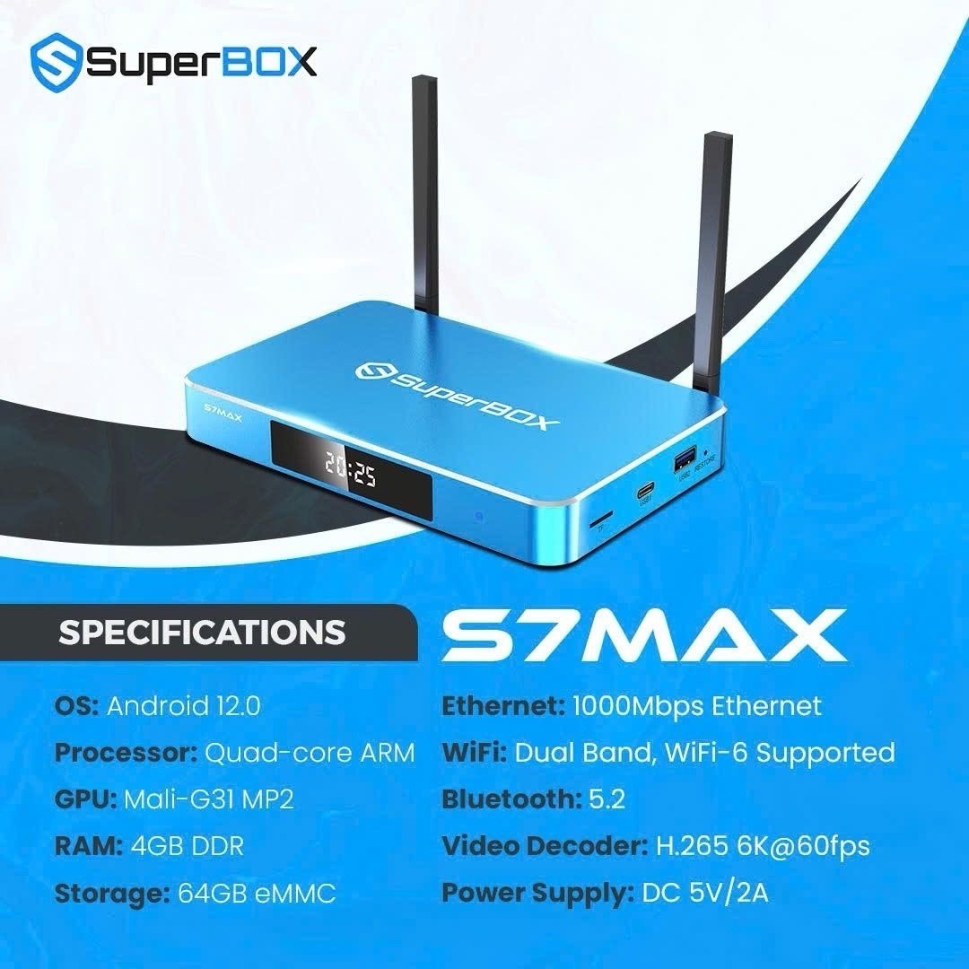 2026 SuperBOX S7 MAX – Lifetime Support – Authorized Distributor – Free Shipping