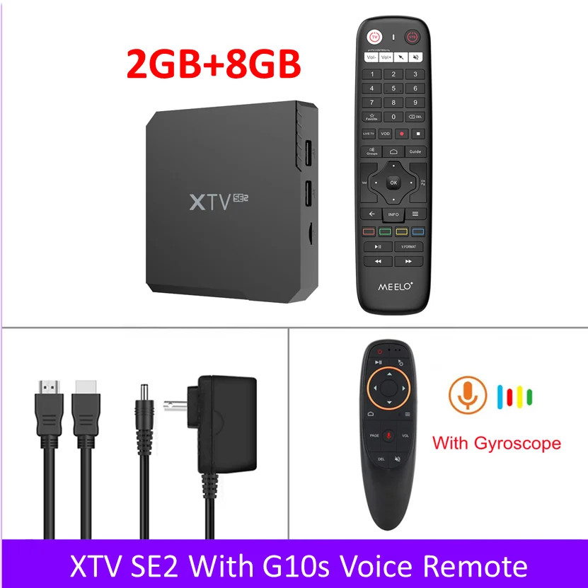 Meelo Plus XTV Android 11 TV Box Amlogic S905W2 4K 2GB/8GB Smart Streaming