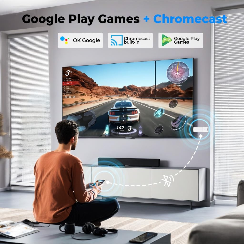 Android TV Stick 4K, 2025 TV Stick Android 14.0 2GB RAM 16GB ROM Ultra HD RK3…