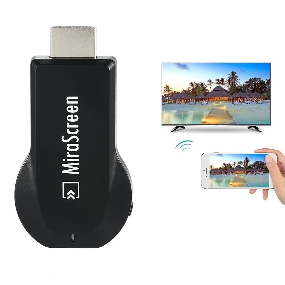 SmartSee MiraScreen Wireless Display Adapter Dongle 1080P HD Screen Black