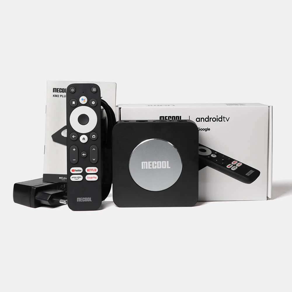 MECOOL KM2 Plus Android 11 TV Box 2G 16G S905X4-B Wifi BT5.0 HDR 4K Prime Video