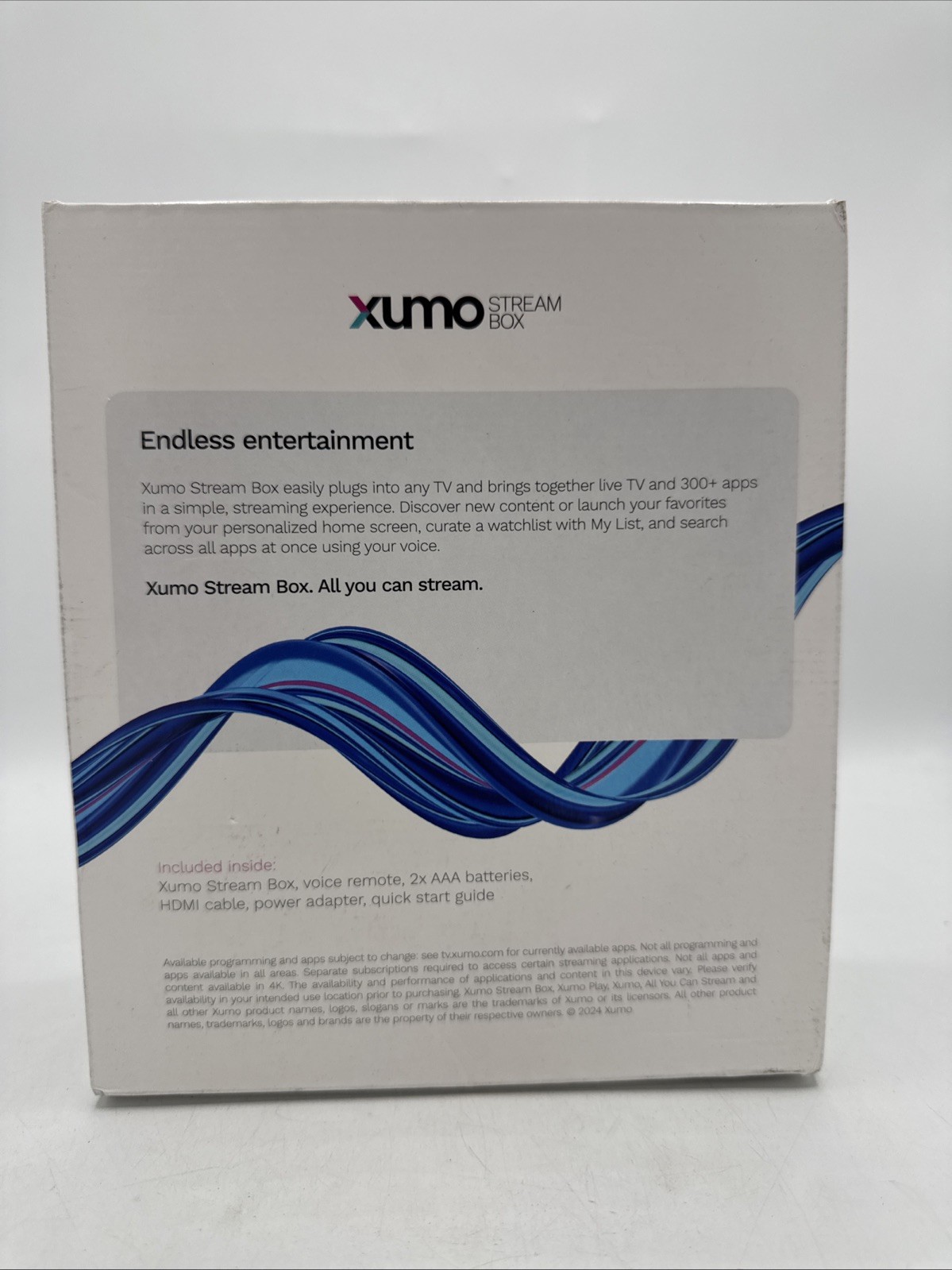Xumo Stream Box 4K UHD Streaming Device Version 1.1 ESST11AEI