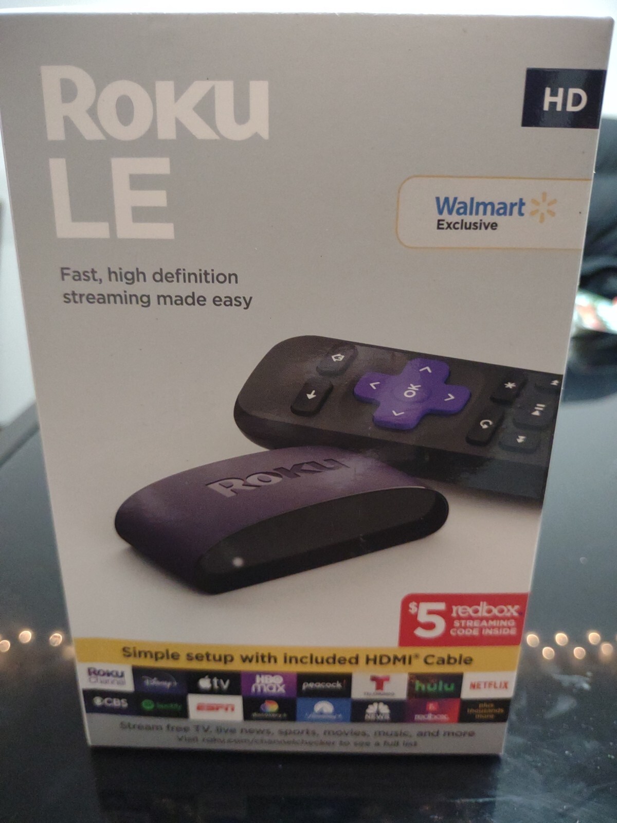 Roku LE HD Streaming Media Player High Speed HDMI Cable & Remote (3930S4) – NEW™