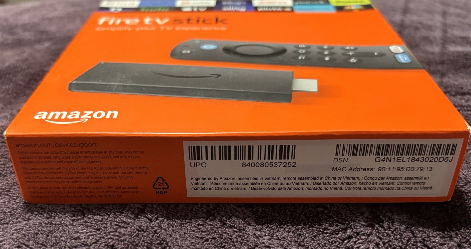 Amazon Fire TV Stick HD 3rd Generation w/Alexa Voice Remote TV Controls – NEW