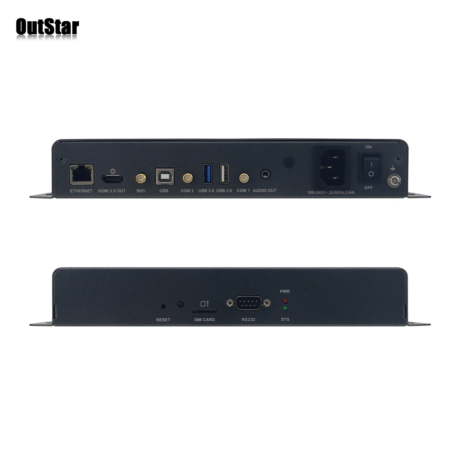 LCB4K Multimedia Playback Box 4096×2160 HDMI 2.0 Dual Mode Output Player 1000MB
