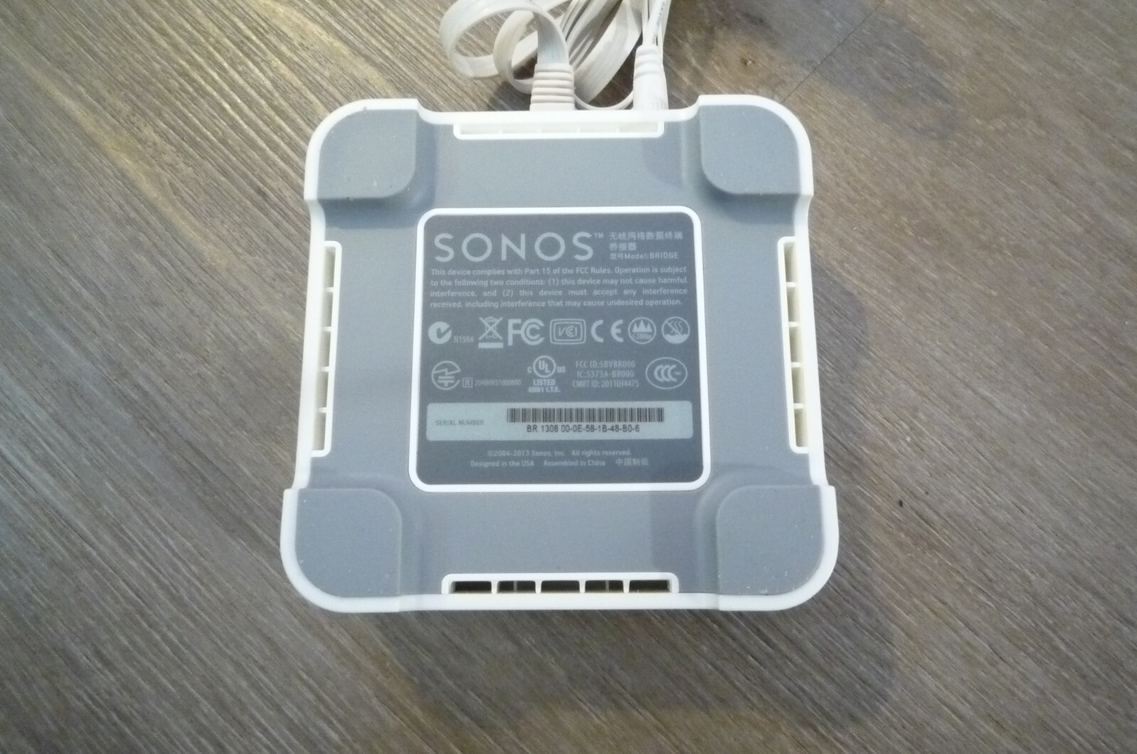 Sonos Bridge White Wireless Network Model BRIDGE