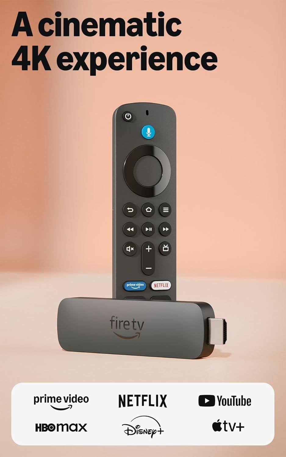 Amazon Fire TV Stick 4K (newest Model) with AI-powered Fire TV Search, Wi-Fi 6