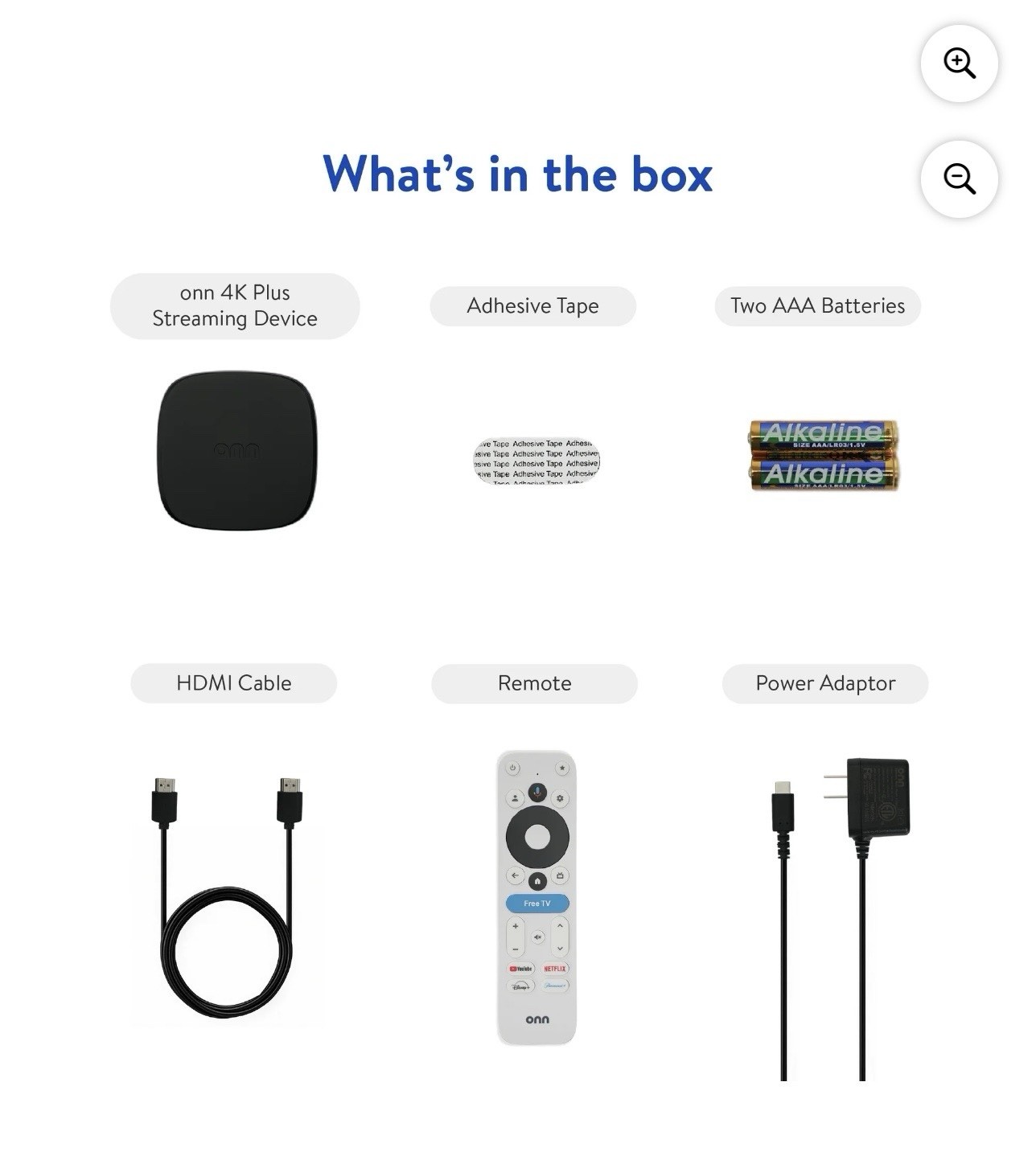 onn 4K Plus Streaming Device Google TV Ultra-fast Streaming UHD 16GB Storage 2GB