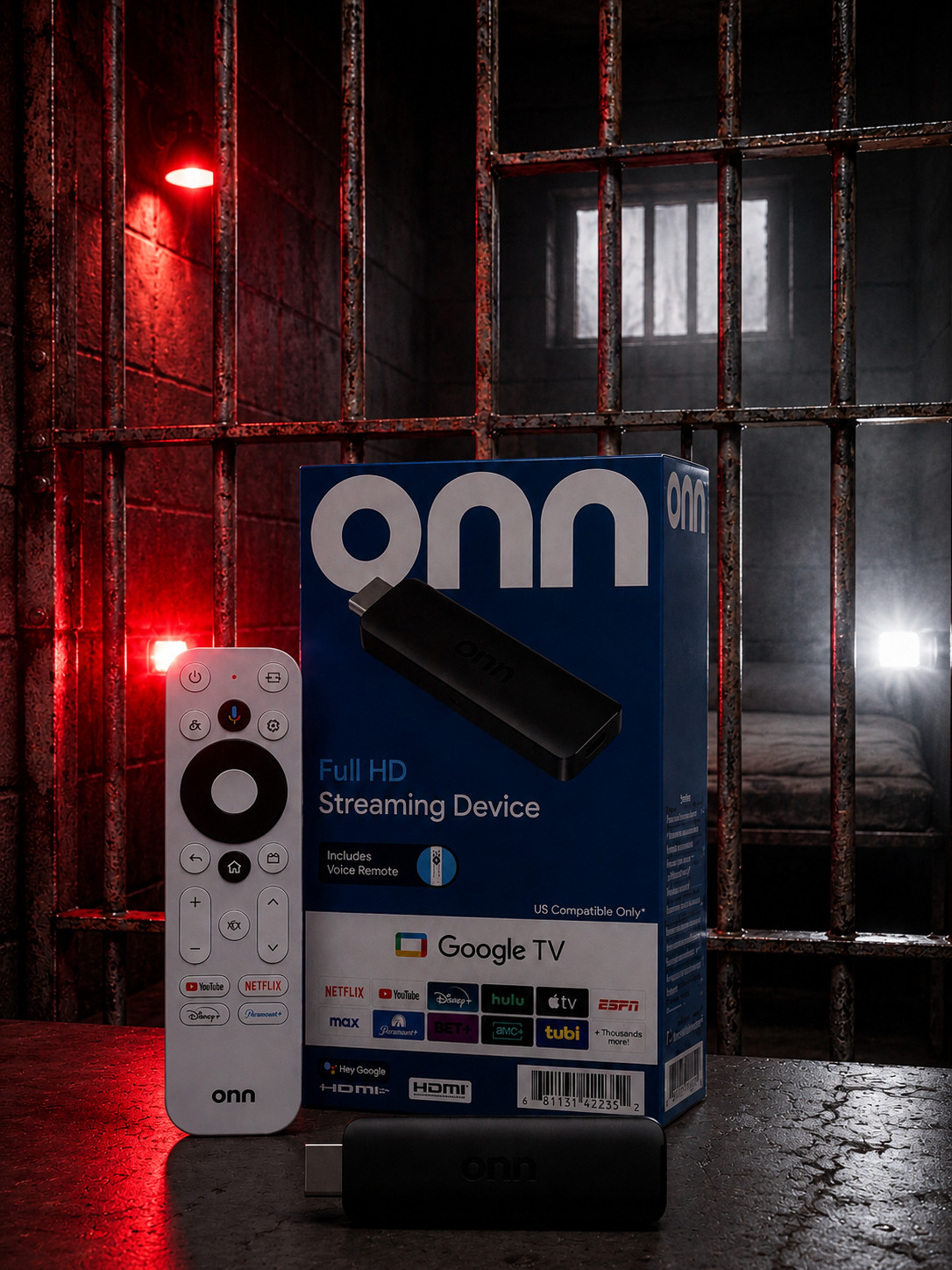 Onn. Google TV Full HD Streaming j