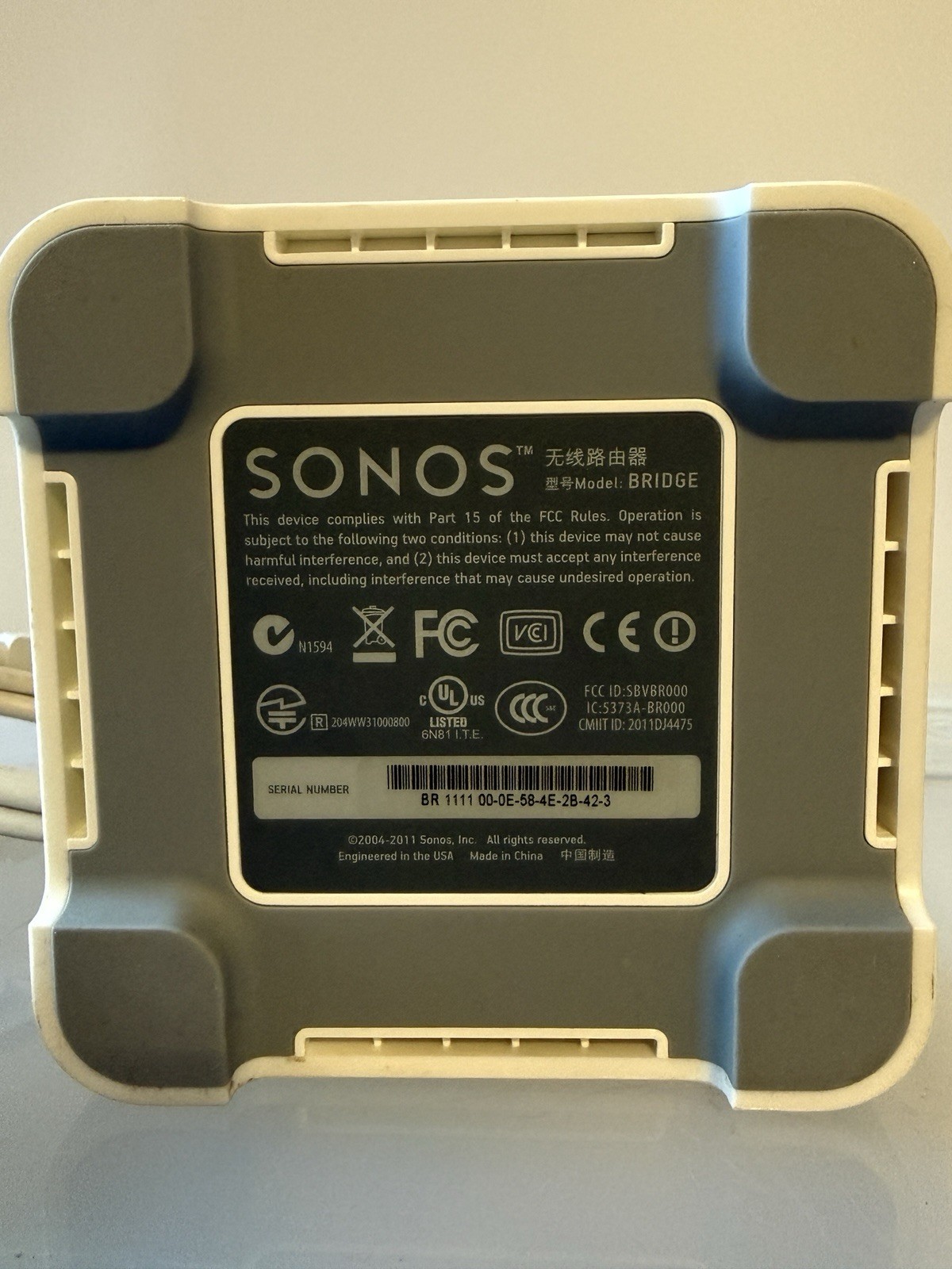 SONOS Zone Player S5 Wireless Music System ‘PLUS’ SONOS Bridge, white, Working