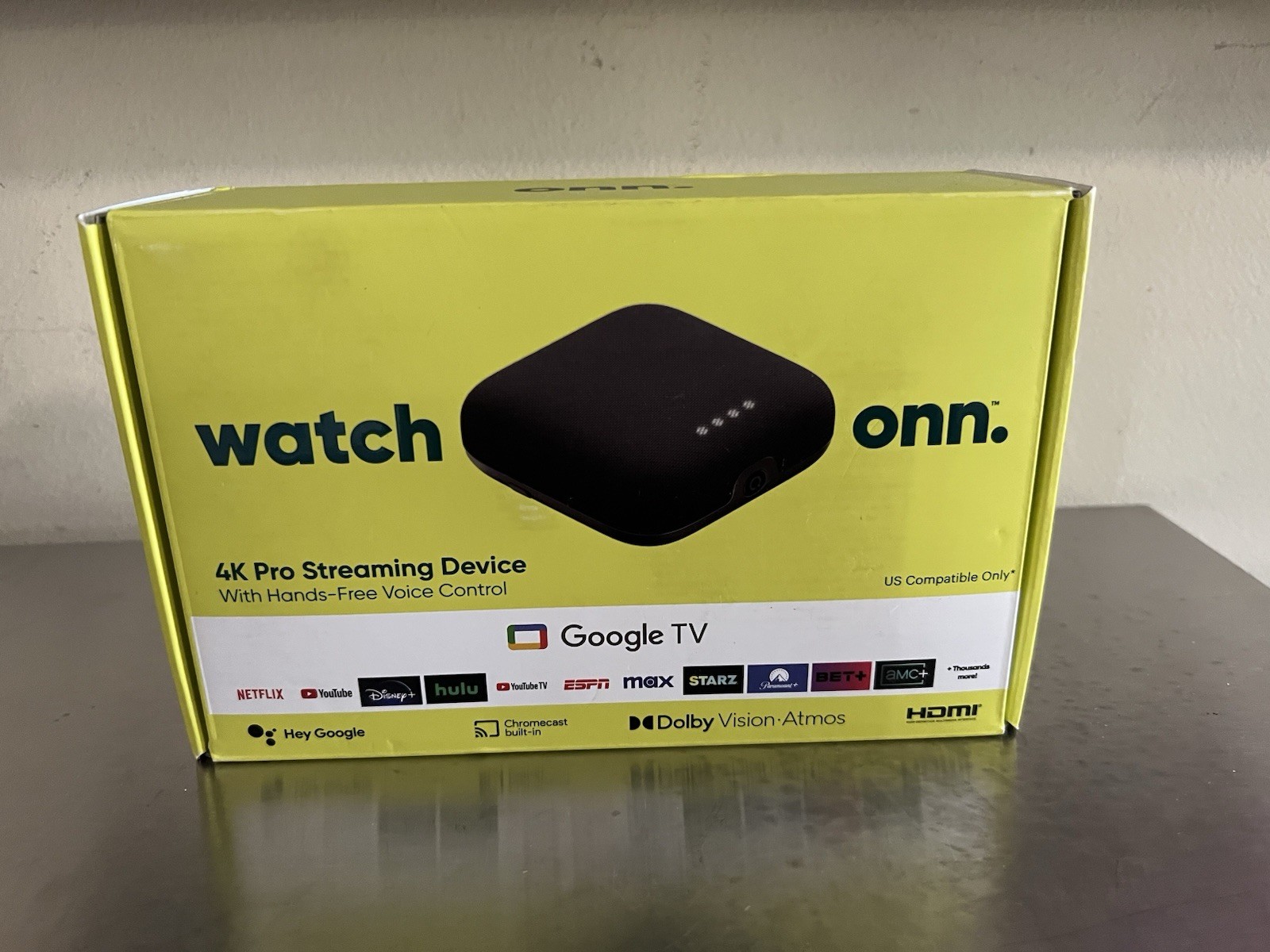 ONN Google TV 4K Pro Streaming Device (2024) 32GB/3GB 4K UHD Dolby Vision/ATMOS