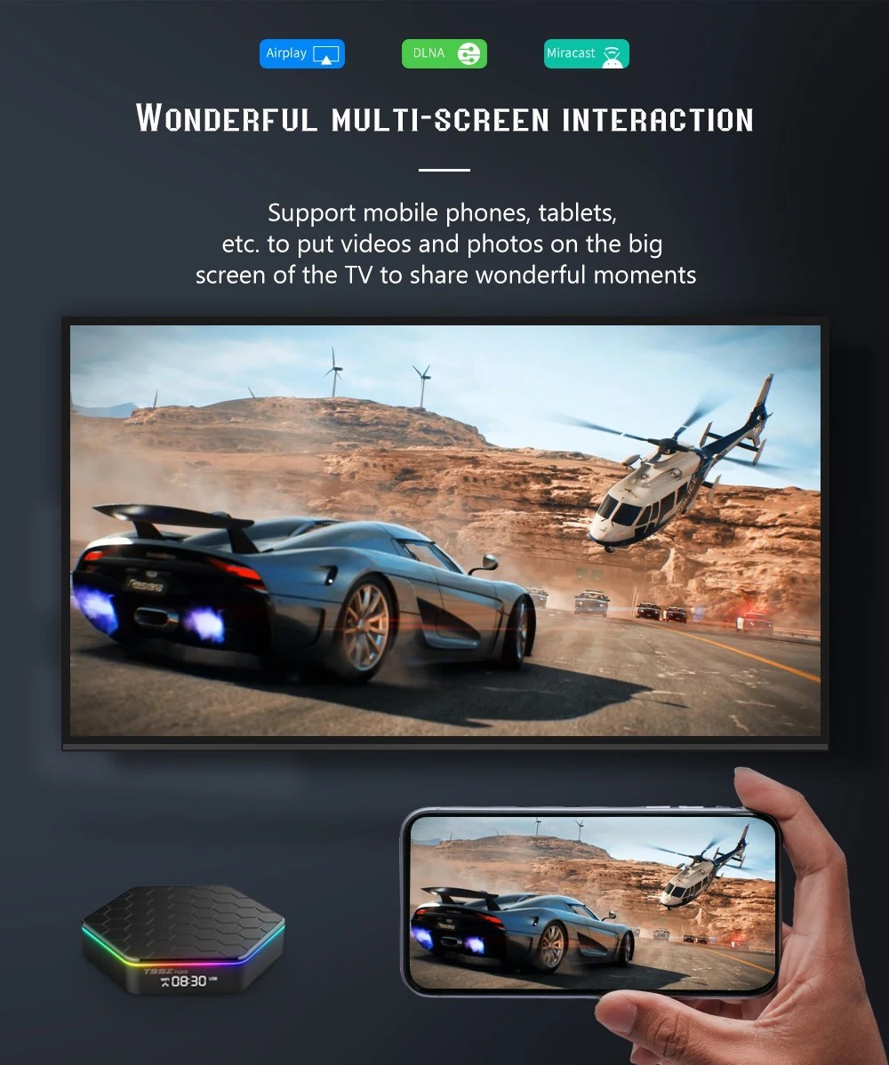 Upgraded 2026 T95Z Plus Smart Android 12 TV Box Quad Core 6K 4K HD Stream Player