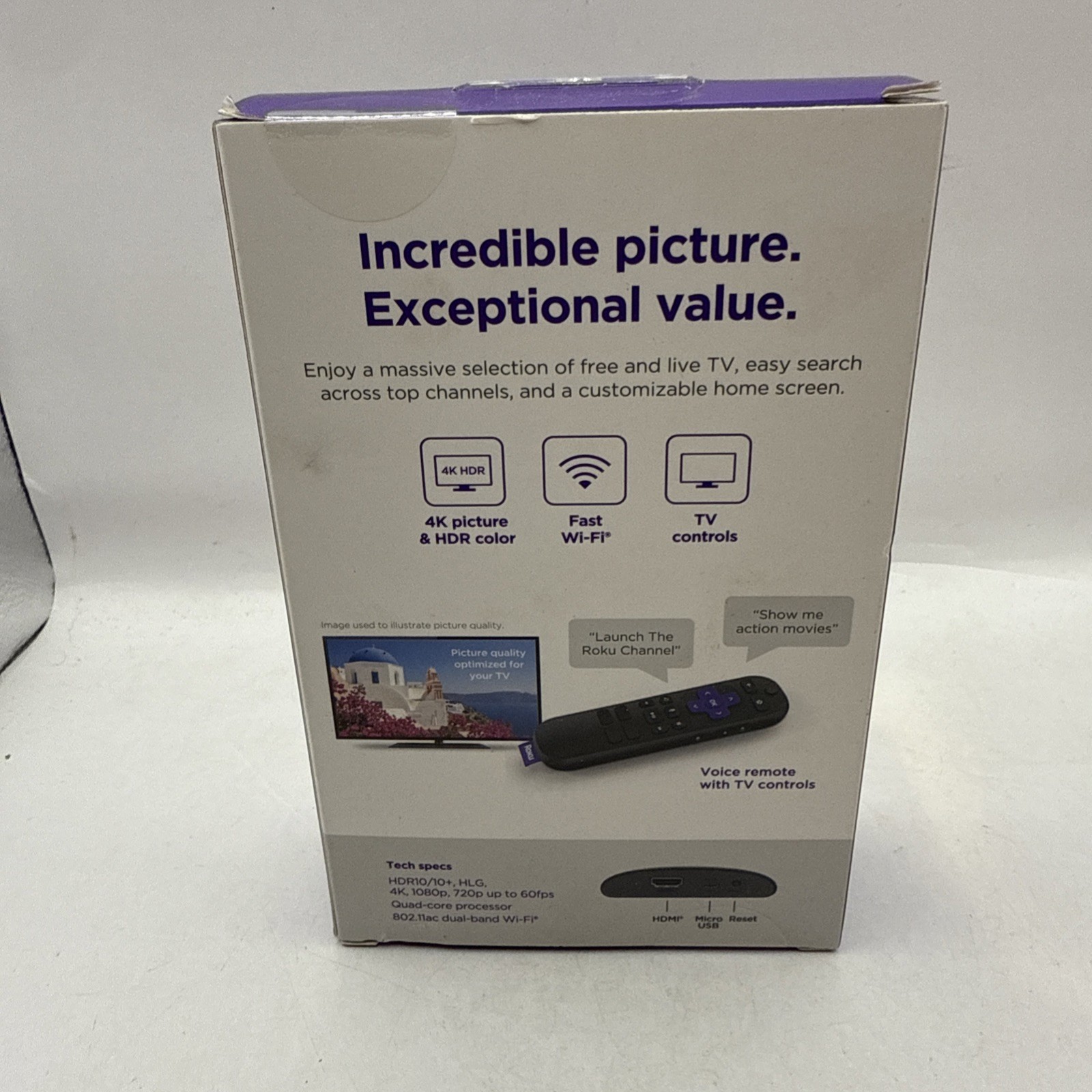 Roku Express 4K+ 3941R2 HDR Media Streamer Player Voice Remote NIB