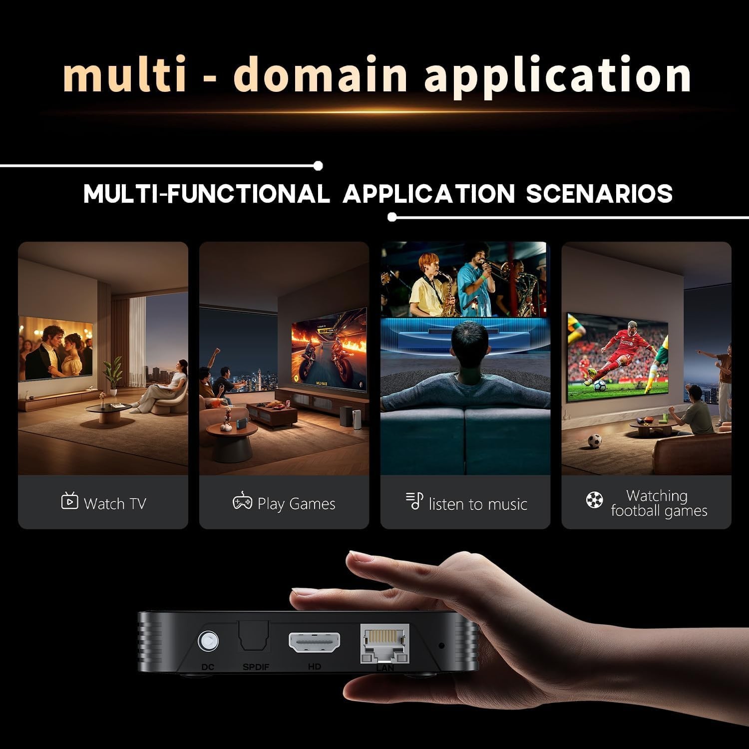 2026 Android 14.0 TV Box, Android Boxes with 2GB RAM 16GB ROM RK3518 Quad-Cor…